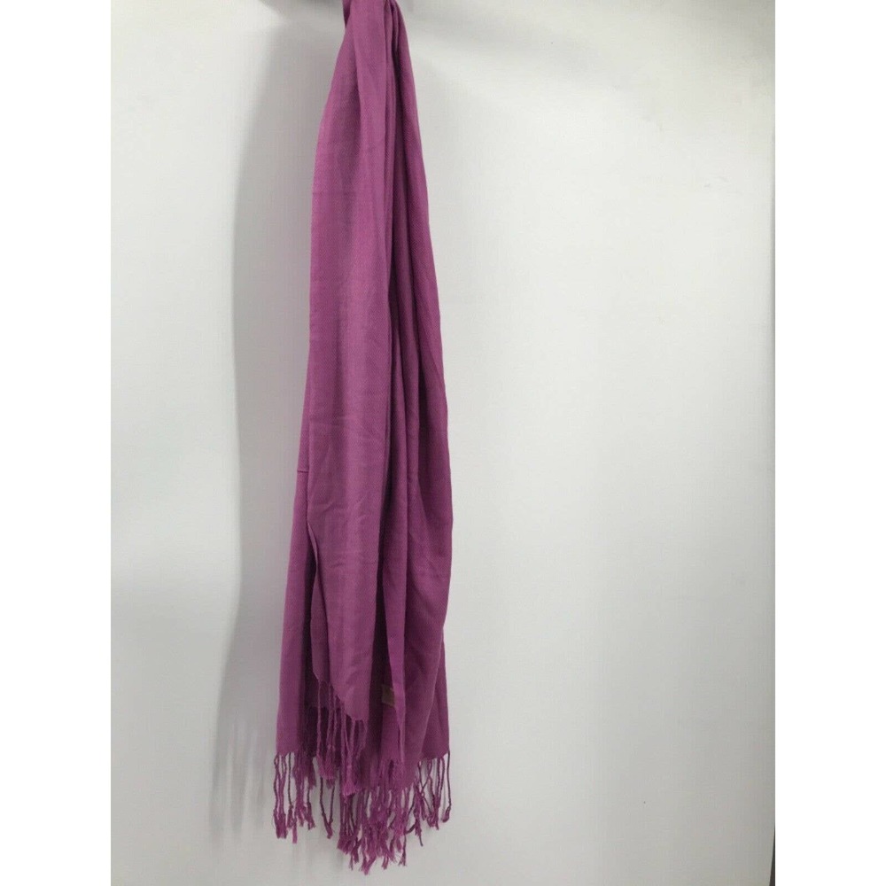 100% Pashmina (Soft Goat Wool) Purple Scarf 28x68"